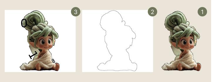 Shape riddle for escape room - cut-out shape puzzle revealing hidden code