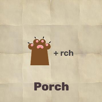 Image riddle with a plate of spaghetti where letters are substituted, and an image with a letter removed. Solution: balcony